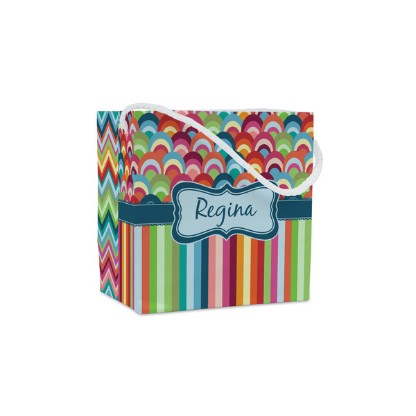 Custom Retro Scales & Stripes Party Favor Gift Bags (Personalized)