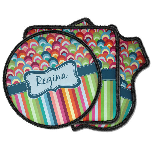 Custom Retro Scales & Stripes Iron on Patches (Personalized)