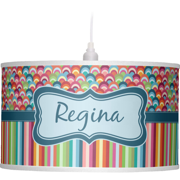 Retro Scales & Stripes Pendant Lamp Shade