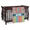 Retro Scales & Stripes Personalized Baby Blanket