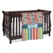 Retro Scales & Stripes Baby Blanket (Single Sided) (Personalized)