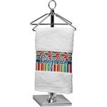 Retro Scales & Stripes Cotton Finger Tip Towel (Personalized)