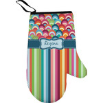 Retro Scales & Stripes Oven Mitt (Personalized)