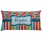 Retro Scales & Stripes Pillow Case - King w/ Name or Text