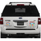 Retro Scales & Stripes Personalized Square Car Magnets on Ford Explorer