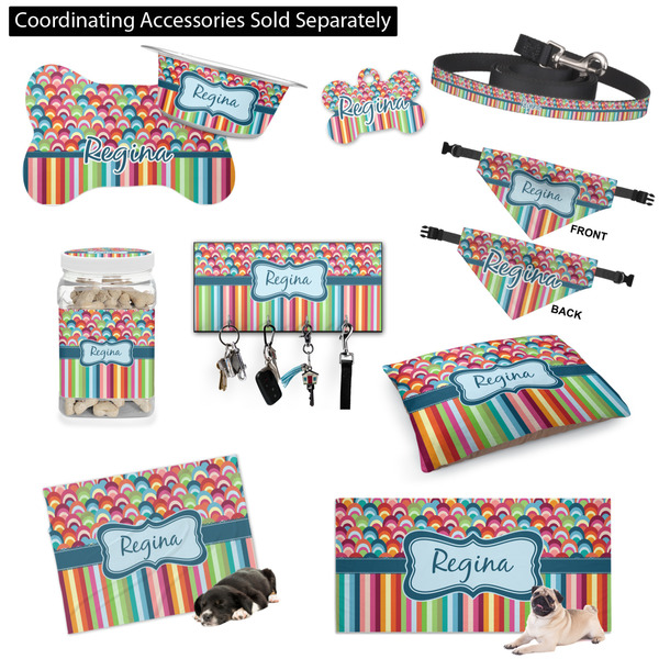 Retro Scales & Stripes Customized Pet Accessories