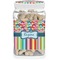 Retro Scales & Stripes Dog Treat Jar (Personalized)