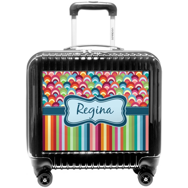 Custom Retro Scales & Stripes Pilot / Flight Suitcase (Personalized)