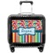 Retro Scales & Stripes Pilot Bag Luggage with Wheels