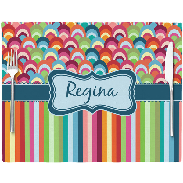 Retro Scales & Stripes Placemat with Props