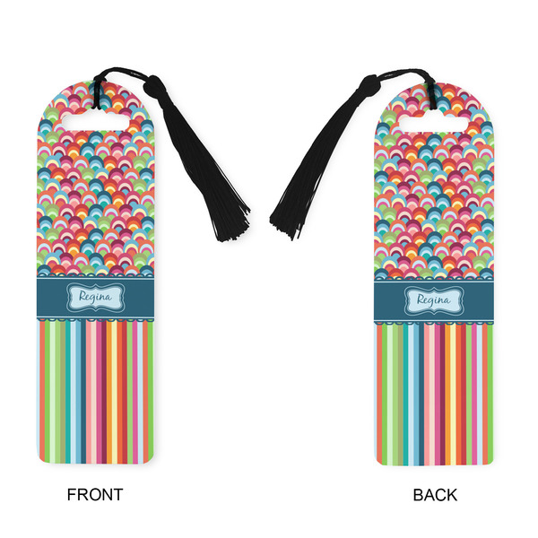 Retro Scales & Stripes Plastic Bookmarks - Approval