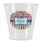 Retro Scales & Stripes Plastic Shot Glass (Personalized)
