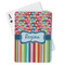 Retro Scales & Stripes Playing Cards (Personalized)