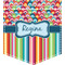 Retro Scales & Stripes Iron On Faux Pocket (Personalized)