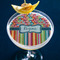 Retro Scales & Stripes Printed Drink Topper - XLarge - In Context