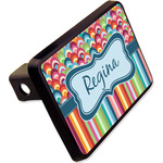 Retro Scales & Stripes Rectangular Trailer Hitch Cover - 2" w/ Name or Text