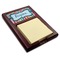 Retro Scales & Stripes Red Mahogany Sticky Note Holder (Personalized)