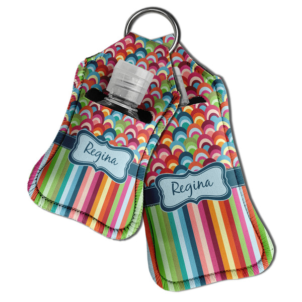 Retro Scales & Stripes Sanitizer Holder Keychain - Both in Case (PARENT)