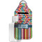Retro Scales & Stripes Sanitizer Holder Keychain - Large with Case