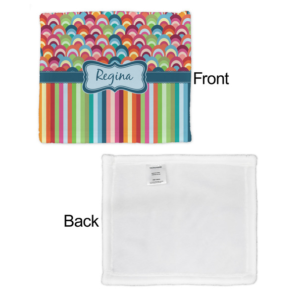 Retro Scales & Stripes Security Blanket - Front & White Back View