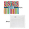 Retro Scales & Stripes Security Blanket - Front & White Back View