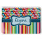 Retro Scales & Stripes Serving Tray (Personalized)