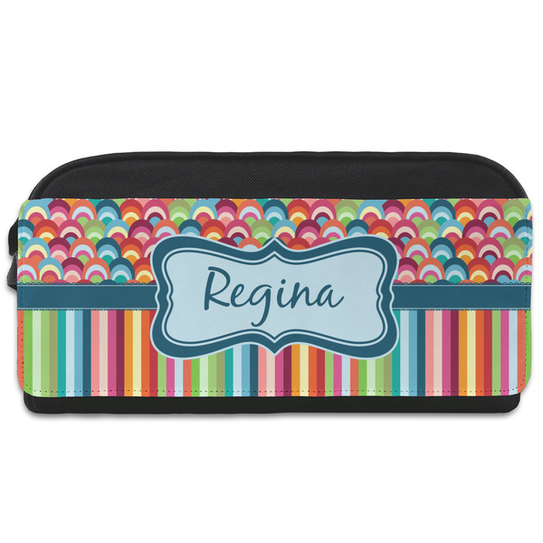 Custom Retro Scales & Stripes Shoe Bag (Personalized)