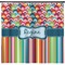 Retro Scales & Stripes Shower Curtain - Custom Size (Personalized)