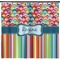 Retro Scales & Stripes Shower Curtain (Personalized)