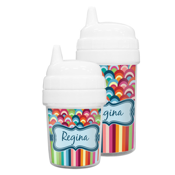 Retro Scales & Stripes Sippy Cups