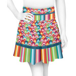 Retro Scales & Stripes Skater Skirt (Personalized)