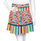 Retro Scales & Stripes Skater Skirt - Front