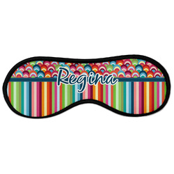 Retro Scales & Stripes Sleeping Eye Masks - Large (Personalized)