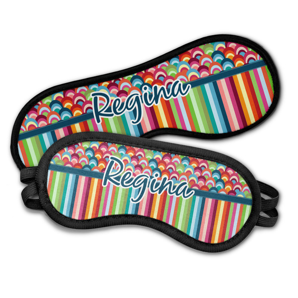 Retro Scales & Stripes Sleeping Eye Masks - PARENT