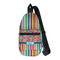 Retro Scales & Stripes Sling Bag - Front View