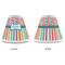 Retro Scales & Stripes Small Chandelier Lamp - Approval