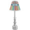 Retro Scales & Stripes Small Chandelier Lamp - LIFESTYLE (on candle stick)
