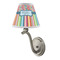Retro Scales & Stripes Small Chandelier Lamp - LIFESTYLE (on wall lamp)