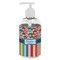 Retro Scales & Stripes Plastic Soap / Lotion Dispenser (8 oz - Small - White) (Personalized)