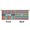 Retro Scales & Stripes Small Zipper Pouch Approval (Front and Back)