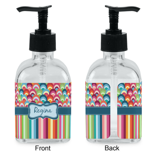 Retro Scales & Stripes Glass Soap/Lotion Dispenser - Approval