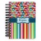 Retro Scales & Stripes Spiral Journal Small - Front View