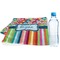 Retro Scales & Stripes Sports & Fitness Towel (Personalized)
