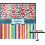 Retro Scales & Stripes Square Table Top (Personalized)