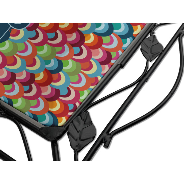 Retro Scales & Stripes Square Trivet - Detail