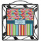 Retro Scales & Stripes Square Trivet (Personalized)
