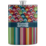 Retro Scales & Stripes Stainless Steel Flask (Personalized)