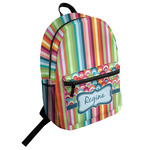 Retro Scales & Stripes Student Backpack (Personalized)