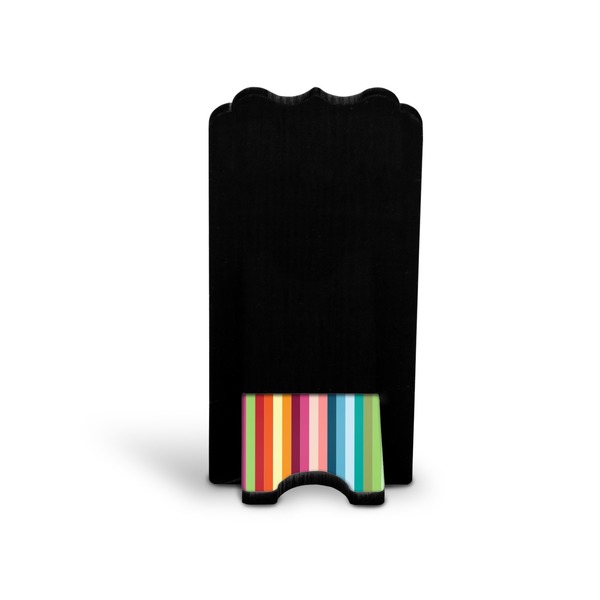 Retro Scales & Stripes Stylized Phone Stand - Back