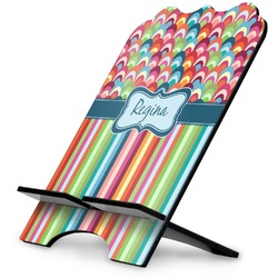 Retro Scales & Stripes Stylized Tablet Stand (Personalized)